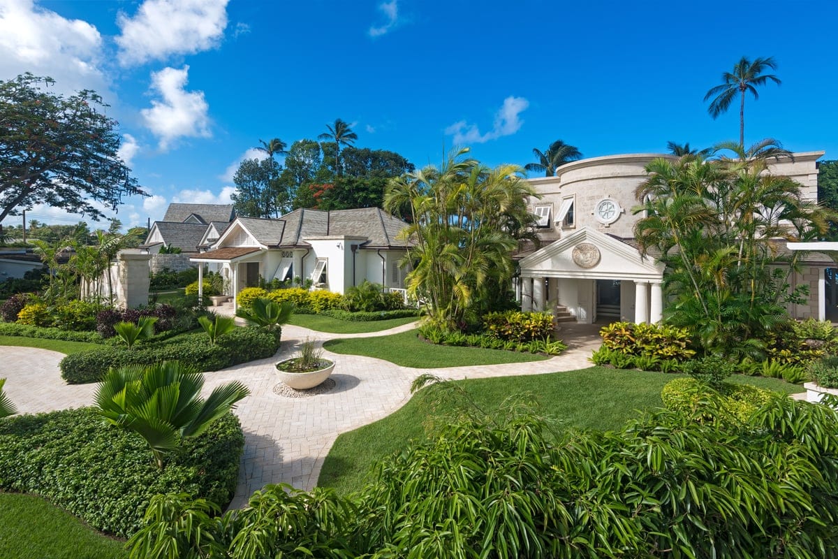 The Great House Barbados pool and gardens