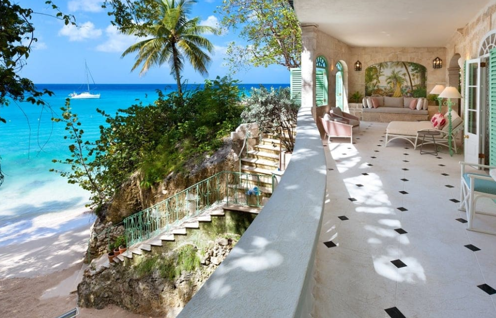 Crystal Springs Barbados villa pool and terrace