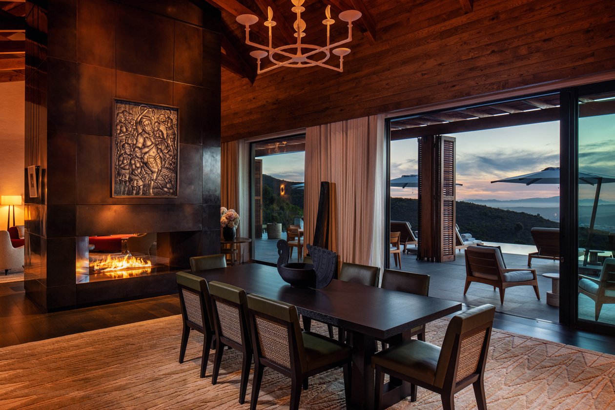 Delaire Graff Estate vineyard views