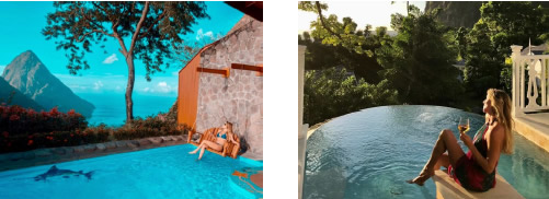 Ladera Resort Pool St. Lucia