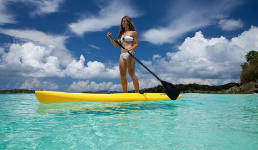 Paddleboarding USVI Waters