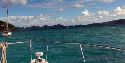 Cruise Back USVI Sunset