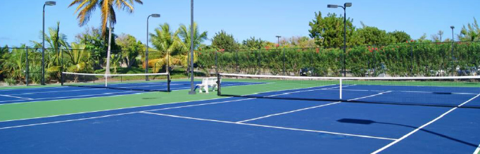Private Tennis Court at Triton Villa