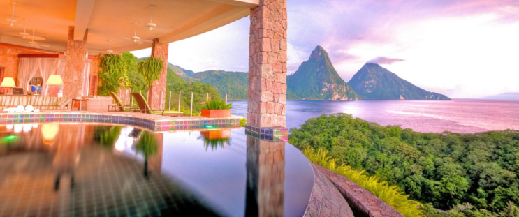 Jade Mountain Galaxy Suite with Infinity Pool