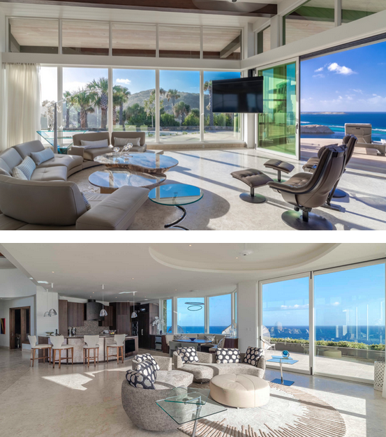 Modern Interior Design at Oil Nut Bay Villa