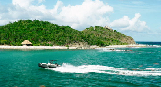 Aerial Private Island Views BVI