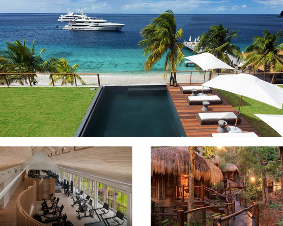 Luxury beach resort with full-service amenities in St. Lucia