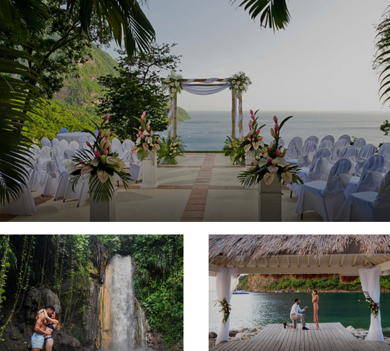 Romantic couple’s getaway with private plunge pool in St. Lucia