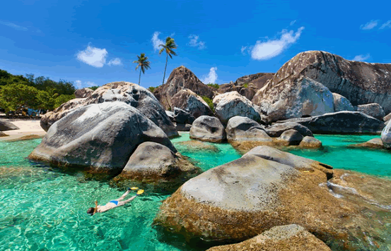 The Baths in British Virgin Islands