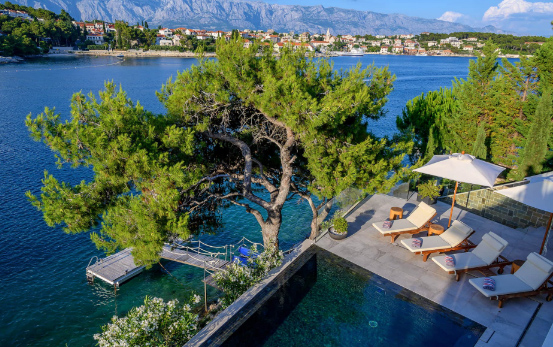 Infinity Pool with Sea Views at Brač Villa